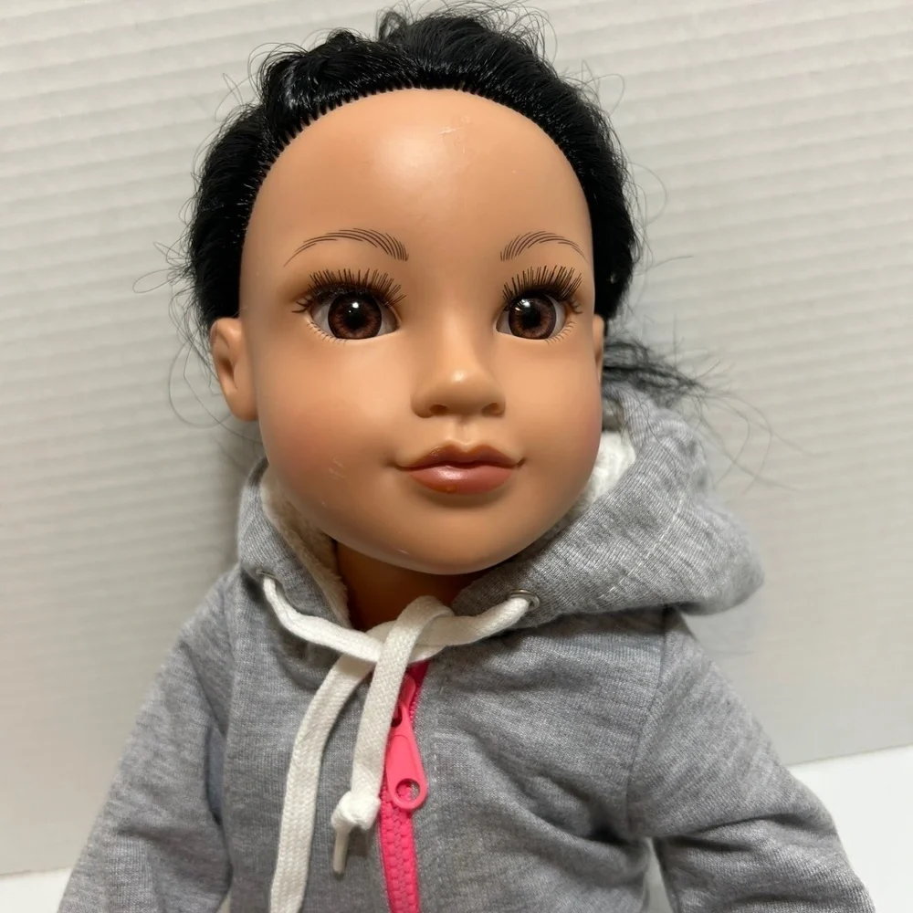 Journey Girls Doll 18" Brown Hair & Eyes Dress Top Pants Skirt Shoes 2 Jackets - Picture 16 of 16